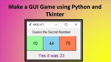 Python Project - How to Make a GUI Number Guessing Game with Tkinter