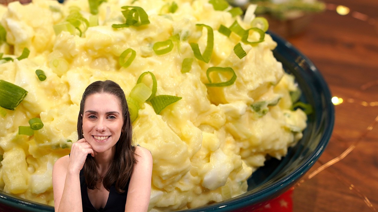 NÃO PODE FALTAR ESSA SALADA DE BATATA COM OVOS SUPER CREMOSA E FÁCIL DE FAZER!