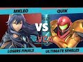 VCA19 - myR | quiK (Samus) Vs. FOX | MkLeo (Joker, Lucina)  Smash Ultimate Tournament Losers Finals