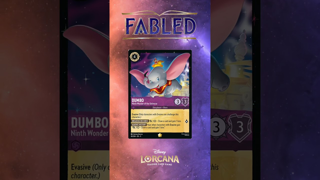 dumbo lorcana card New Dumbo Legendary : r/Lorcana