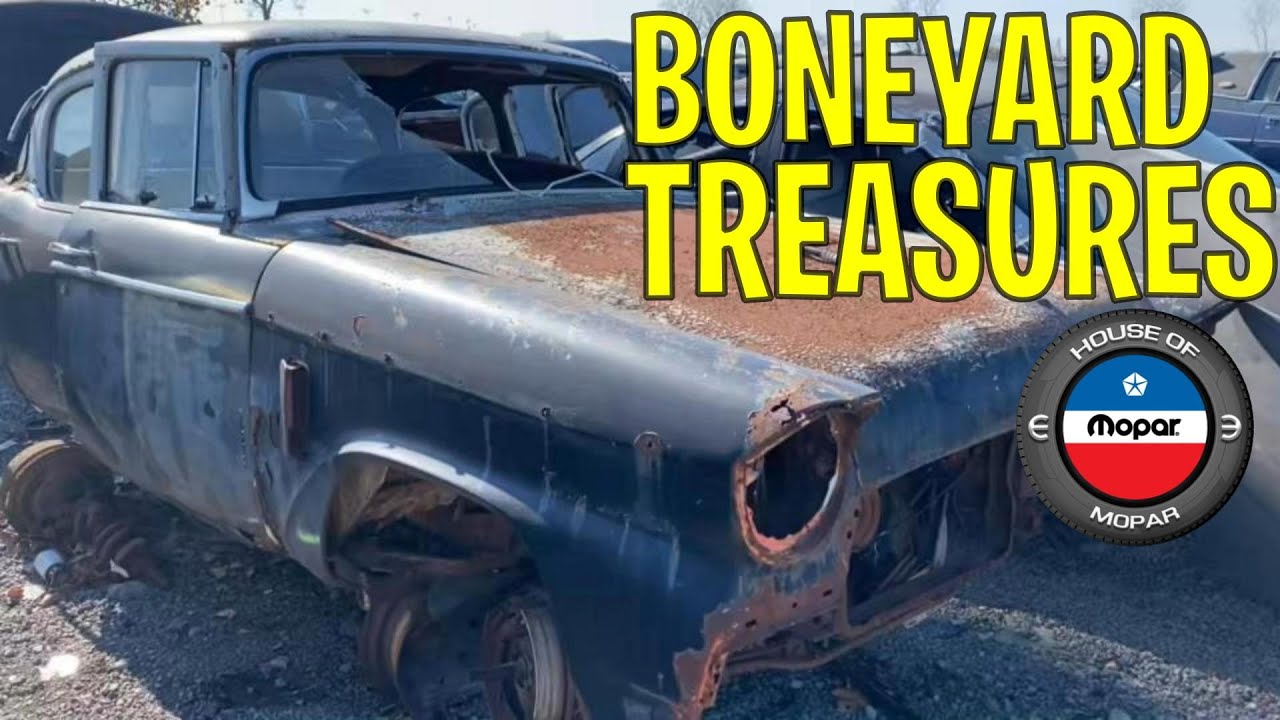 Modern Junkyard with 60's Era Muscle Cars - YouTube