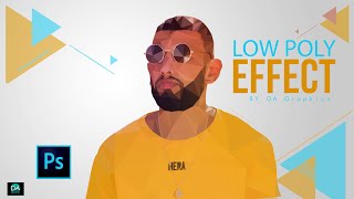 Low Poly Effect Portrait Photoshop Tutorial | Low Poly Vector Art