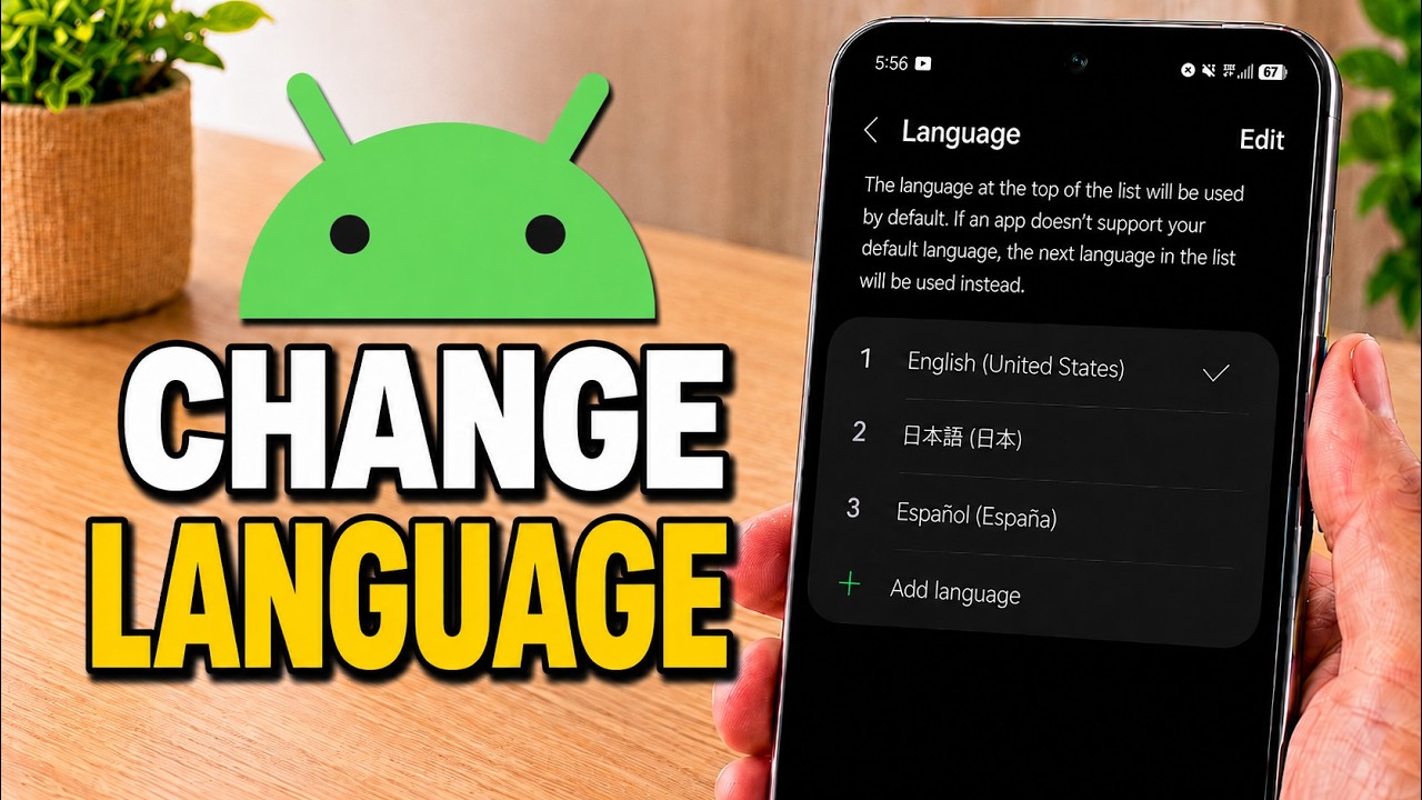 Capture Phone Change Language How to CHANGE Language on Android | Switch Android Phone System ...