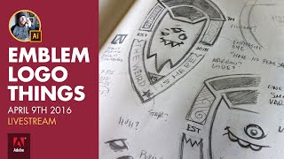 Emblem Logo Designs on the Adobe LiveStream - 04/09/16