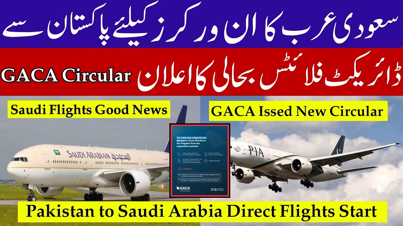 Saudi Direct International Flights Open From Pakistan and India For ...