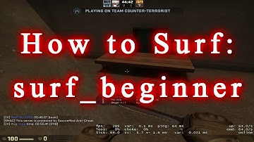 CS:GO: How To Surf: surf_beginner (55 SECOND TIME!!)