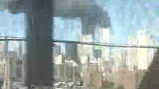 Video out a subway window heading in to NY - as WTC burns