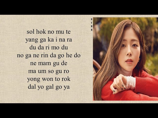 HYNN (박혜원) - 'Running in the Sky' Hospital Playlist 2 OST Part 11 (Easy Lyrics) class=