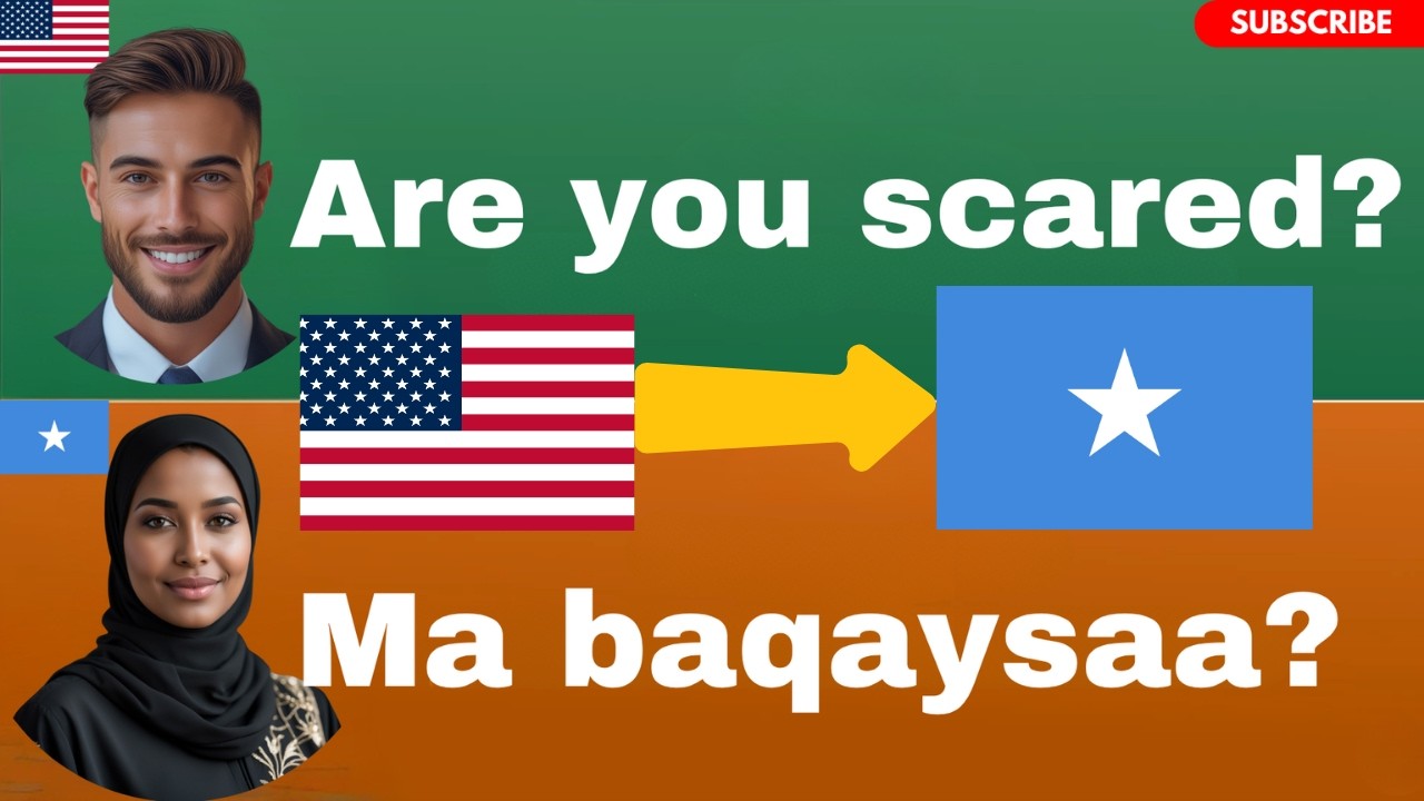 English – Somali | Ku Baro Ingiriis Fudud Ereyada Maalinlaha ah