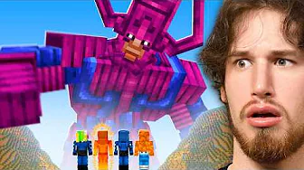 Minecraft Manhunt But I’m Galactus VS The Fantastic 4