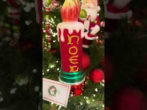 Raz Eric Cortina 5.5" or 8" Noel Blow Mold Candle Glass Christmas Ornament