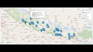 Interactive Map with Real-Time Weather, Flood Data, and School Locations | GeoJSON and Leaflet.js