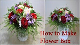 How to Make Flower Box with Roses