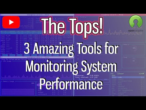 The Tops - 3 Amazing, Free, Open Source Command Line System and Performance Monitoring Tools!