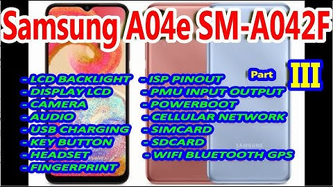 Samsung Galaxy A04e SM-A042F: AUDIO, HEADSET, SDCARD, SIMCARD & CELLULAR NETWORK WAYS