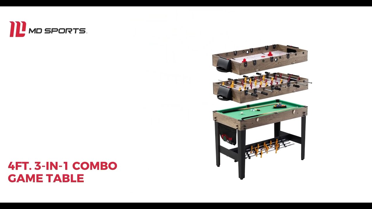 MD Sports 12-In-1 Multi Game Room Table, 48-Inch