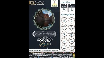 سورة الأحقاف الآية ٢٠ القارئ الشيخ ماهر المعيقلي