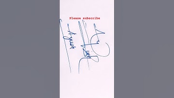 Ayush name Signature Style//Best Signature idea #Viralshorts