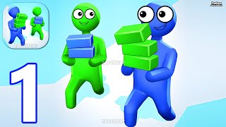 Stack and Shoot - Gameplay Walkthrough Part 1 Stickman Stack io Race - Android Gameplay screenshot 2