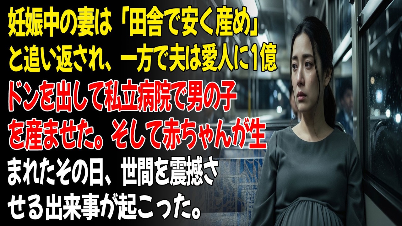 ❤️妊娠中の妻は「田舎で安く産め」と追い返され、夫は愛人に1億ドンを出して男の子を産ませた。ところが出産当日、世間を震撼させる事件が起きた。...ㅣ😮黄昏恋ㅣ老後の物語ㅣ再婚