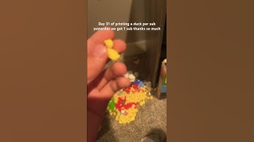 Day 31 of printing a duck per sub #3dprinting #500subs #subscribe #thankyouforwatching