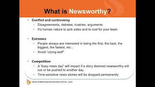 Strategic Communications Webinar on Media Training 101