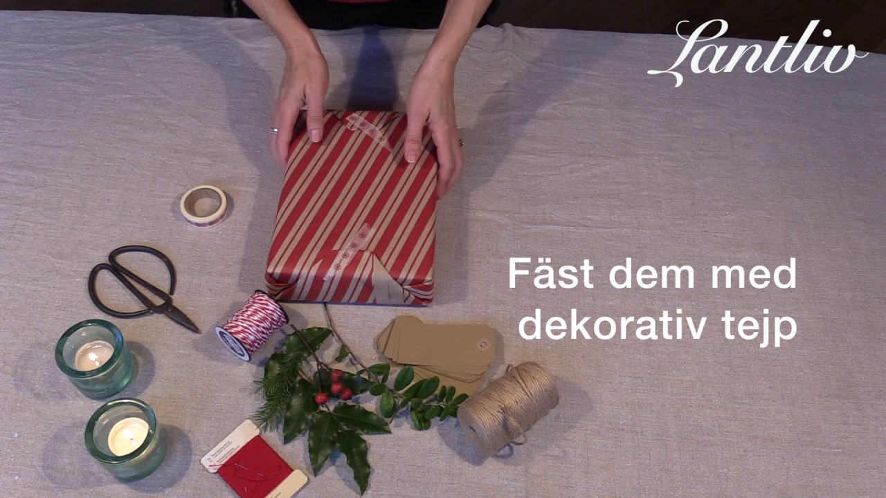 Dags att slå in julklappar!