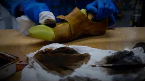 Artisanal Hand-Staining of Double Monk Strap by Mezlan