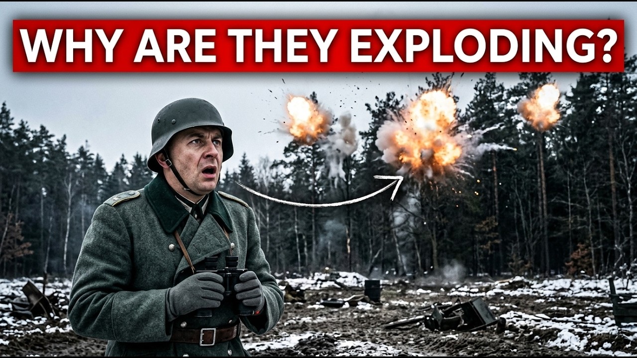 In December 1944, near Bastogne, a German soldier lay in a frozen foxhole as American shells began exploding overhead—not on the ground, but twenty fe...