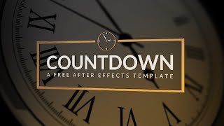 Countdown: A Free After Effects Template