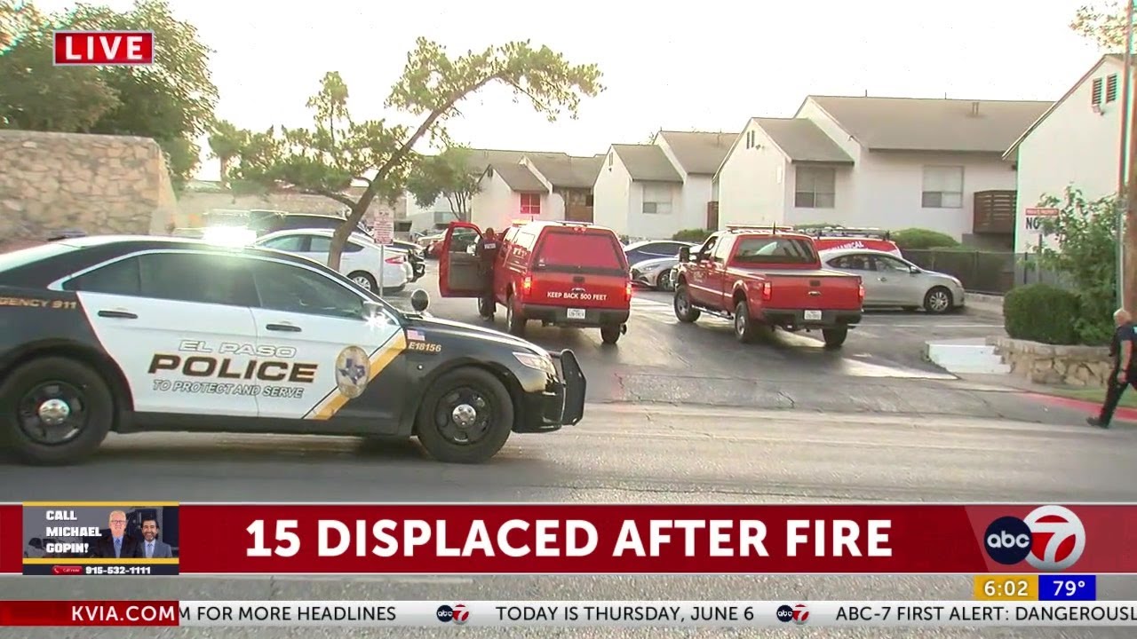 15 people displaced after fire destroys apartment complex - YouTube