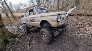 Он завершил покатуху своим ходом, первый #offroad был не простой