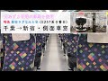 [E257系0番台/元あずさ用車両]新宿さざなみ４号　千葉→新宿・車窓動画(4K高画質）