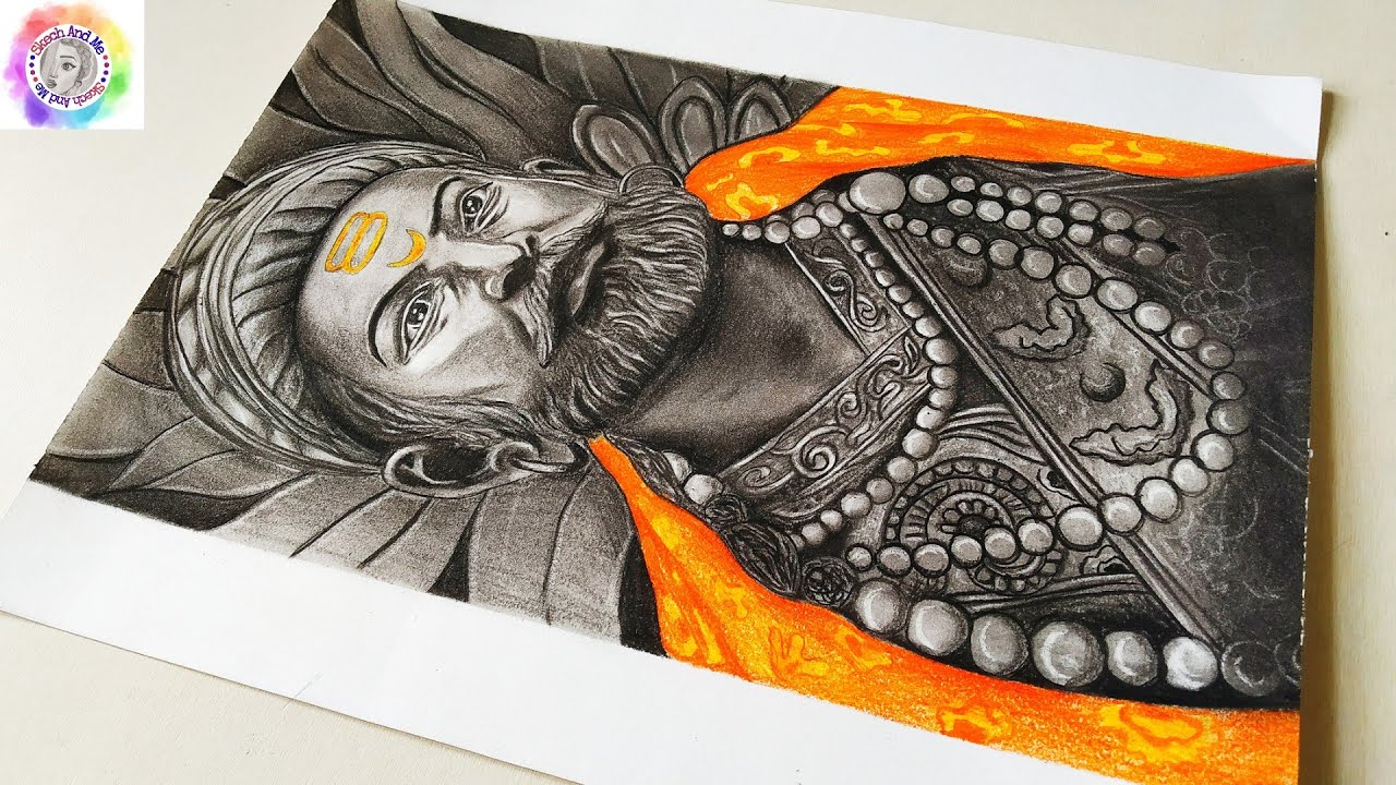 How to draw Shivaji Maharaj  step by step tutorial  YouTube