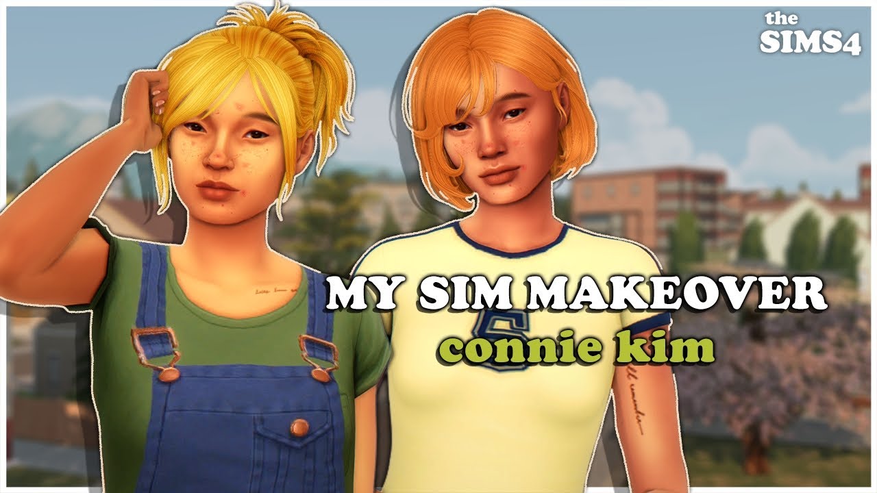 the sims 4 | connie kim makeover | cas lookbook + cc links