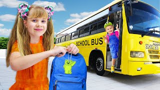 diana and roma olivers first day at school