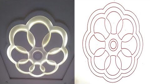 New Circle Pop Ceiling Design Marking | Drawing By @ARpopDesign