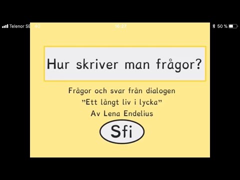 Video: Hur Man Skriver Frågor Till Frågeformulär