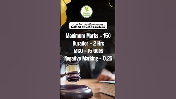 CLAT UG Paper Pattern - Sections | No.Of Questions | Weightage | Marking System | #ytshorts #shorts