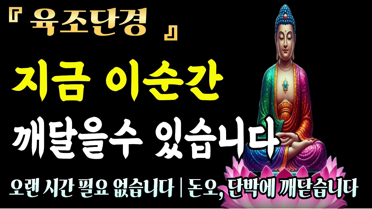 [자면서듣는불경]육조단경 법문 듣는 것만으로 내면의 평온함이 찾아온다ㅣ불교 명상 구절ㅣ 불교 명상 | 마음공부 | 석가모니 말씀