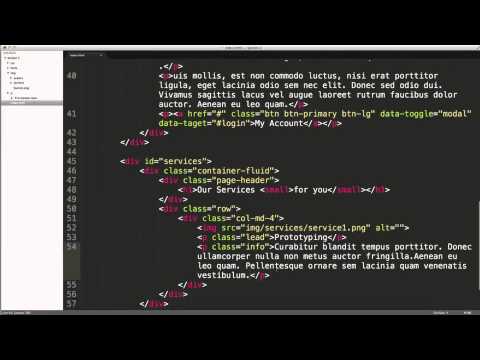 Responsive Web Development with Bootstrap 3 Course. #6 -Services Section