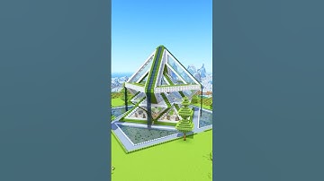 Crazy survival pyramid base in Minecraft