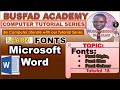 18 How to Change Font Style, Font Size and Font Colour in Microsoft Word