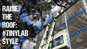 Metal Roofing for the Tiny Lab- high performance tiny house on wheels