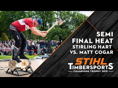 SEMI FINAL Hart vs Cogar // Kungsbacka (SWE) 2019 // STIHL TIMBERSPORTS® Champions Trophy