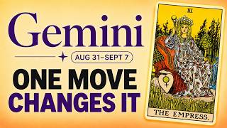 Gemini One Smart Move Opens A Fresh Start And Changes Everything 🧡 Aug 31 to Sept 7 Tarot Weekly Start Your Week Smart