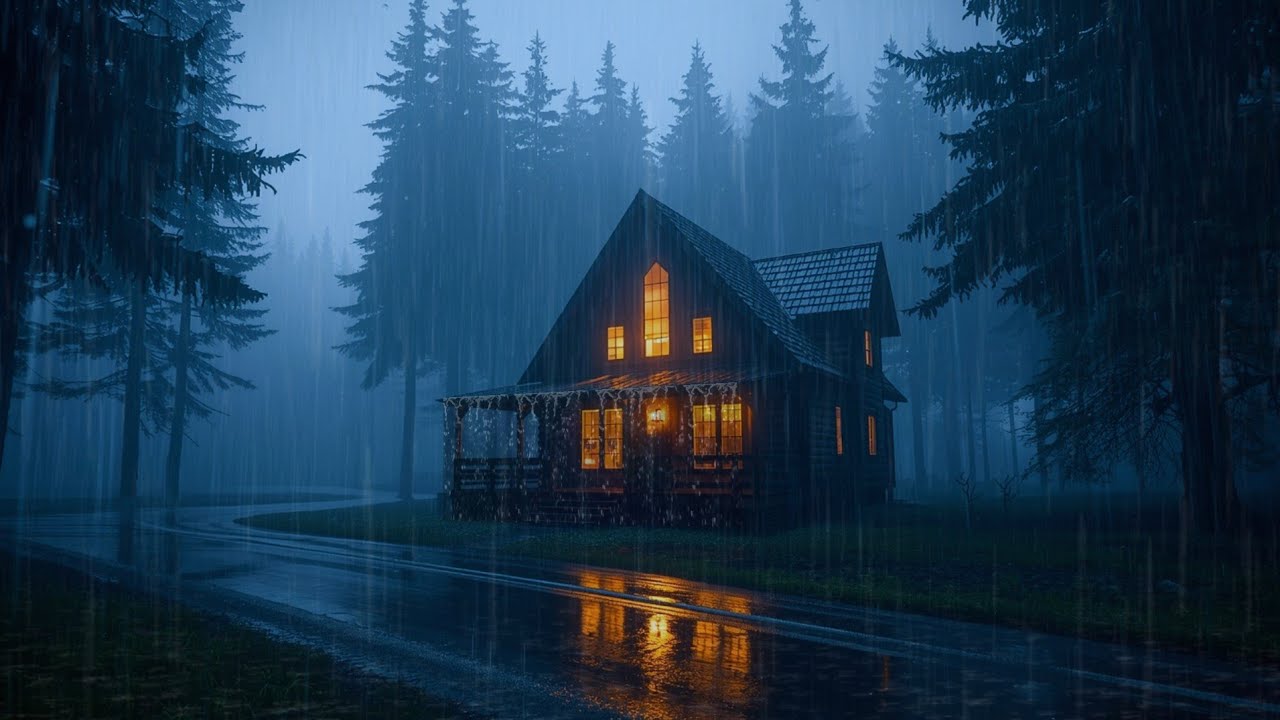 A Storm That Relieves Stress in Seconds! HEAVY RAIN SOUNDS FOR SLEEPING, STUDYING & DEEP RELAXATION 