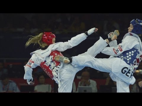 Germany's Helena Fromm Wins Taekwondo -67kg Bronze - London 2012 Olympics