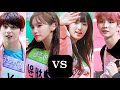 Izone yena and chaewon bet on the boyz and golden child in isac male 400m relay