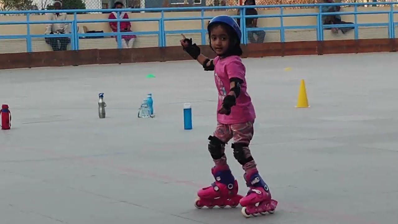 4సం పాప స్కేటింగ్ ప్రాక్టీస్ 👍 179th day skating practice class 👍##myrasisters yt new video